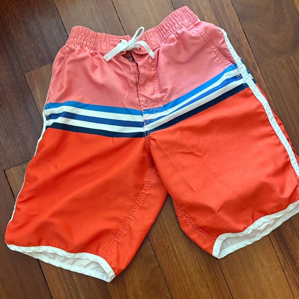 Hanna Andersson Kids Board Shorts - Red and Blue